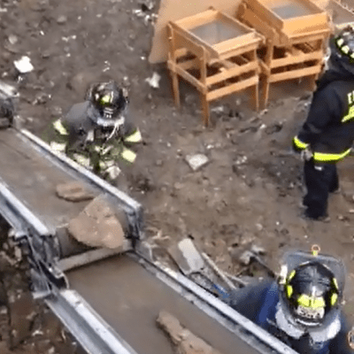 Conveyor for emergency rescue